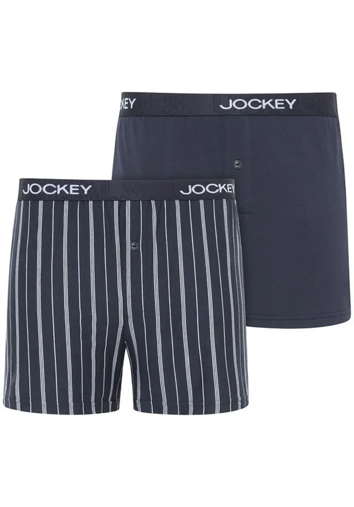 

Жокейские шорты-боксеры "Boxer Knit" (упаковка, 2 шт.) Jockey, синий