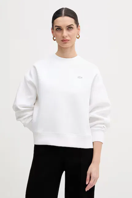 Худи Lacoste, белый, свободного кроя