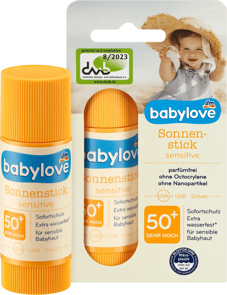 

Солнцезащитный стик Sensitive SPF 50+ 20 г babylove