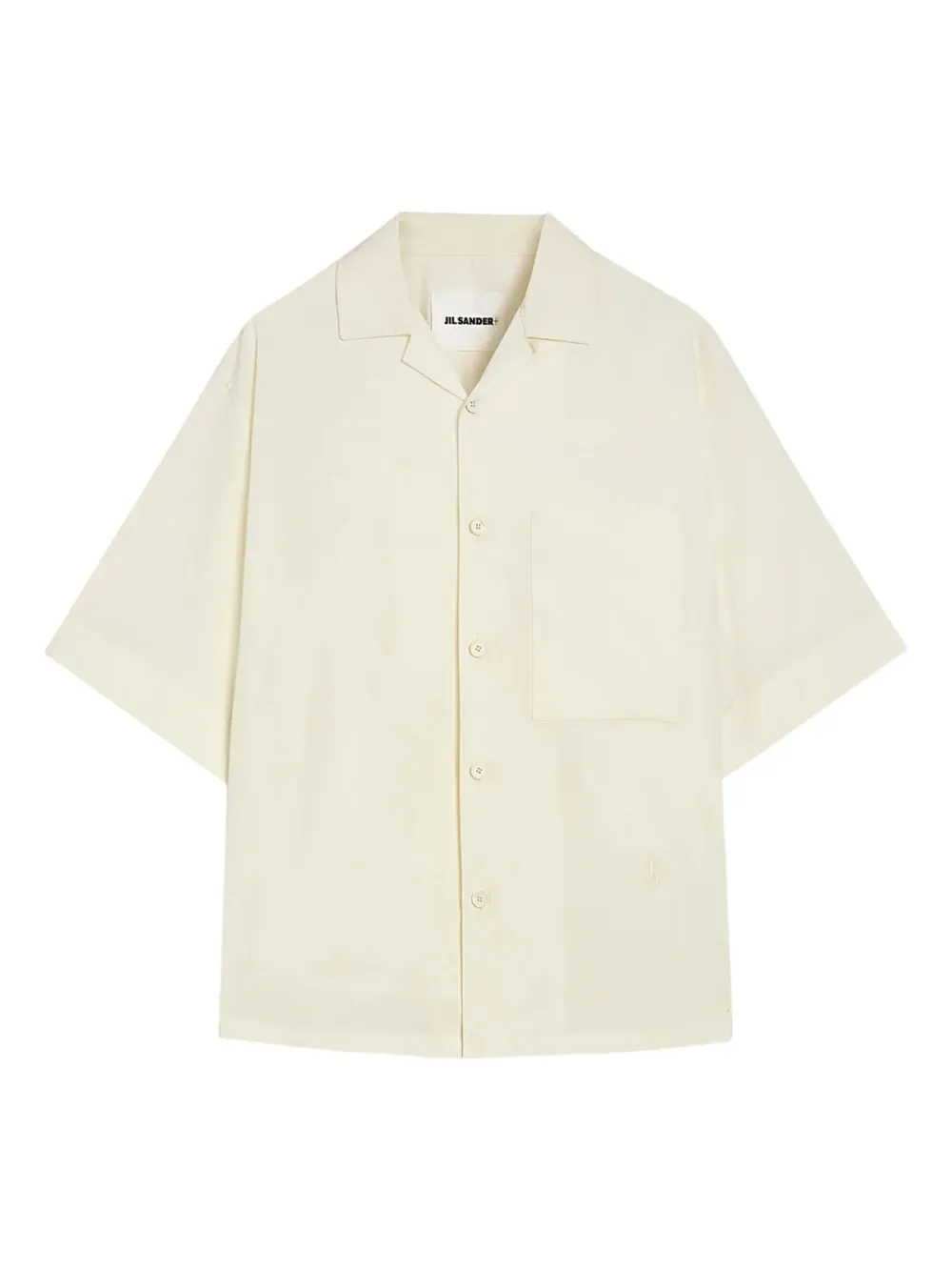 

Рубашка с короткими рукавами и нагрудным карманом JIL SANDER, белый