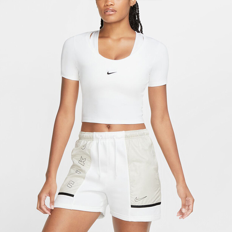 Укороченный топ серии Sportswear Essentials, женский, белый Nike — фото 4