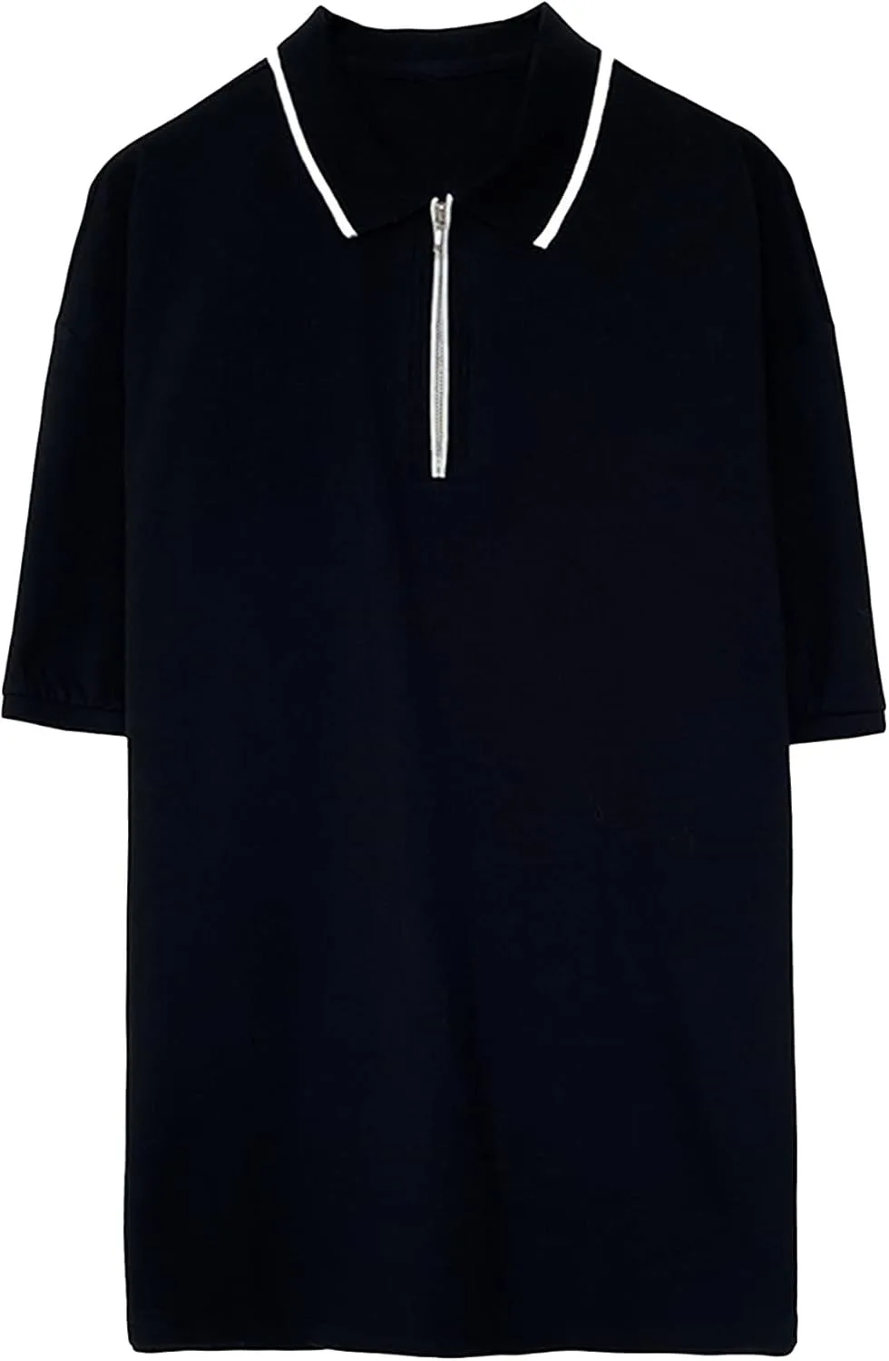 Мужская футболка с молнией slim fit