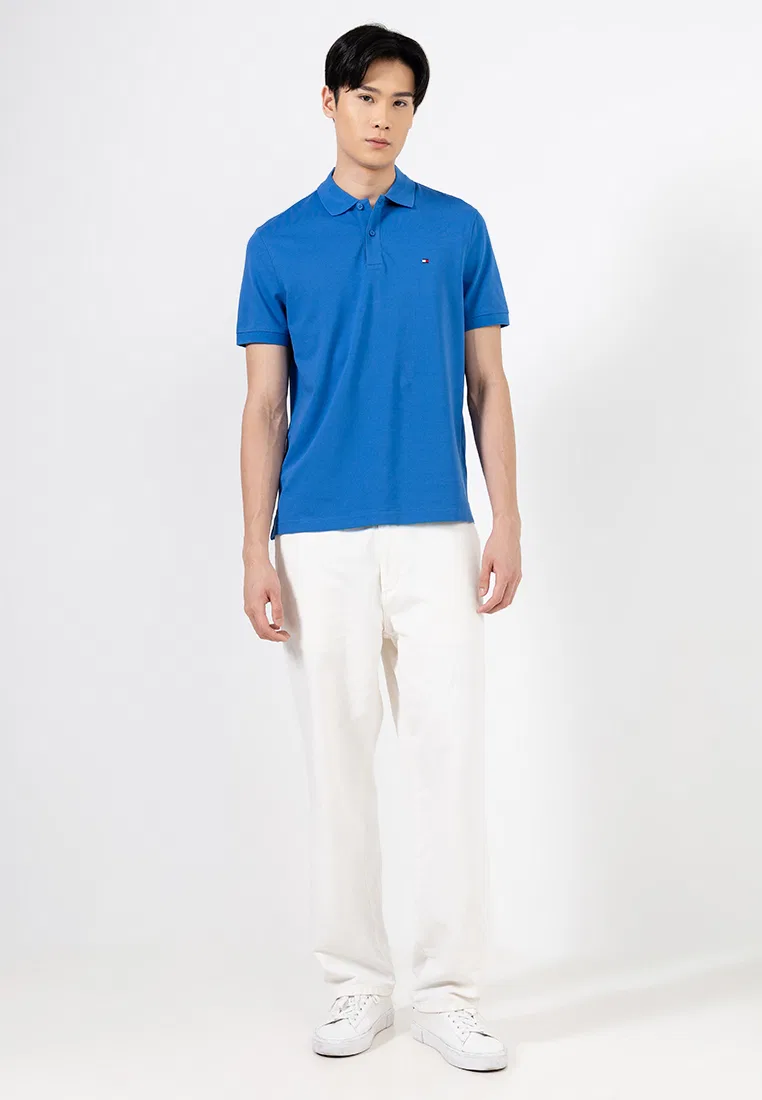 Поло Performance Pique Regular, TH Mainline Tommy Hilfiger, синий — фото 4