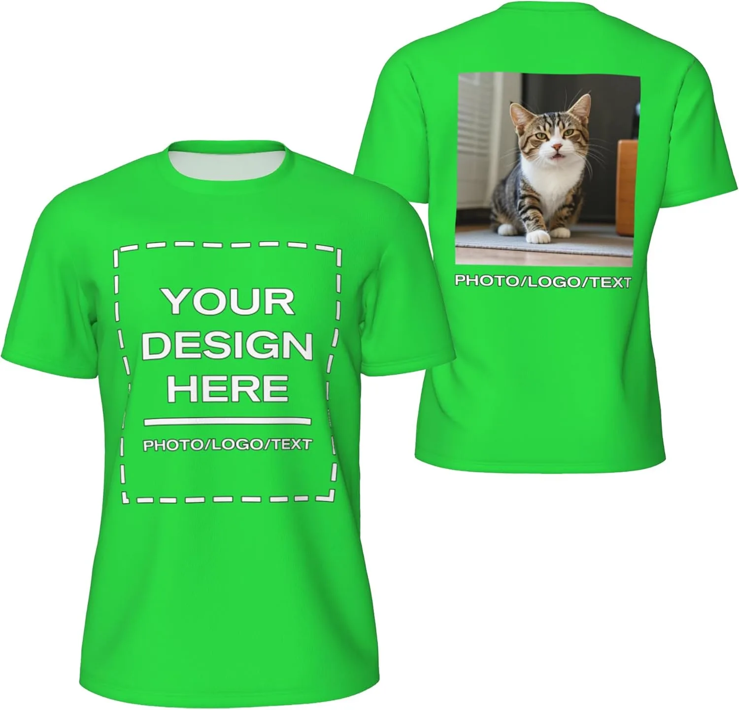 

Футболка с принтом Custom T Shirt Add Your Photo Text Hpemboz