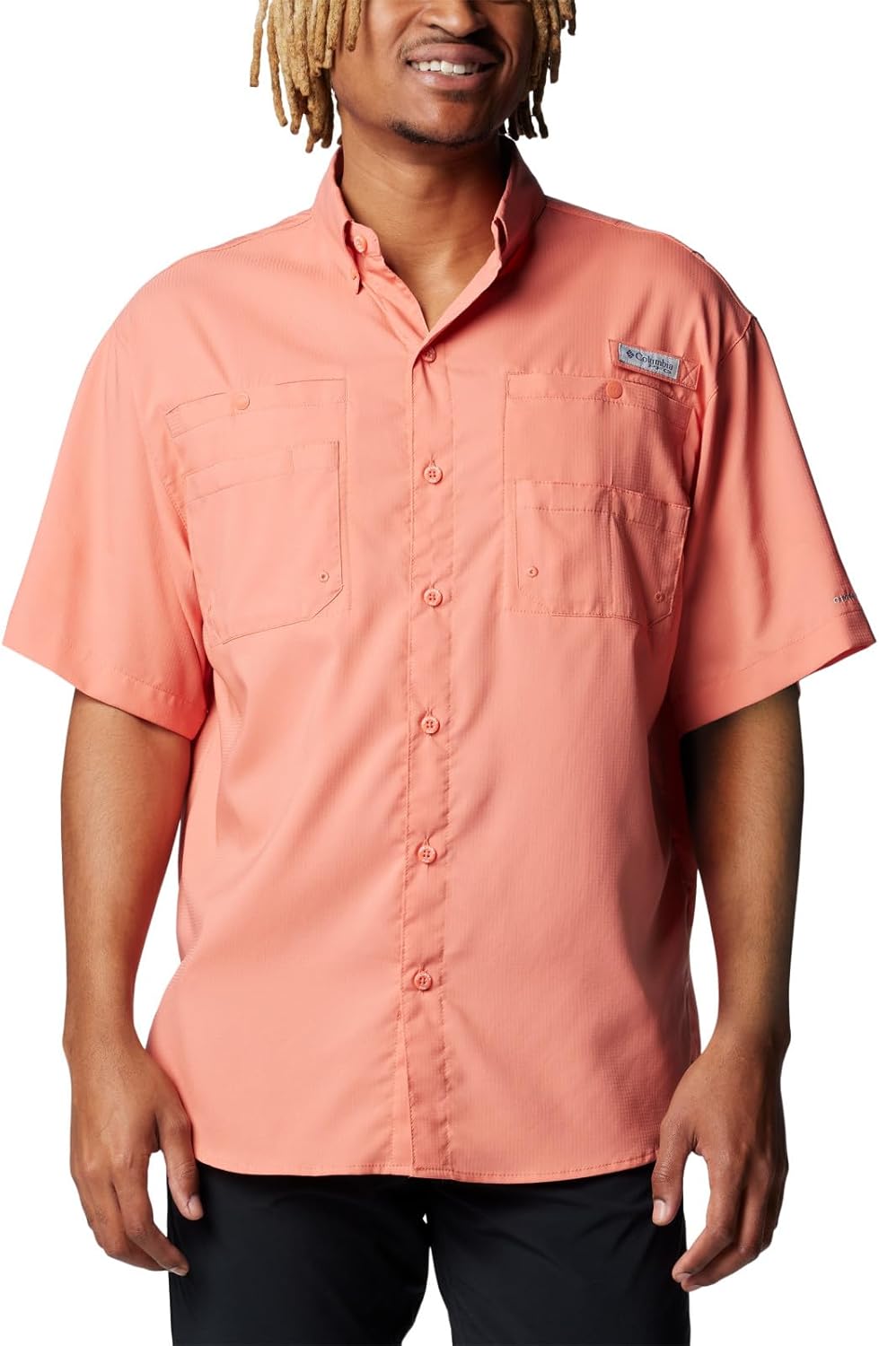 

Мужская рубашка Columbia Tamiami II с коротким рукавом, Faded Peach