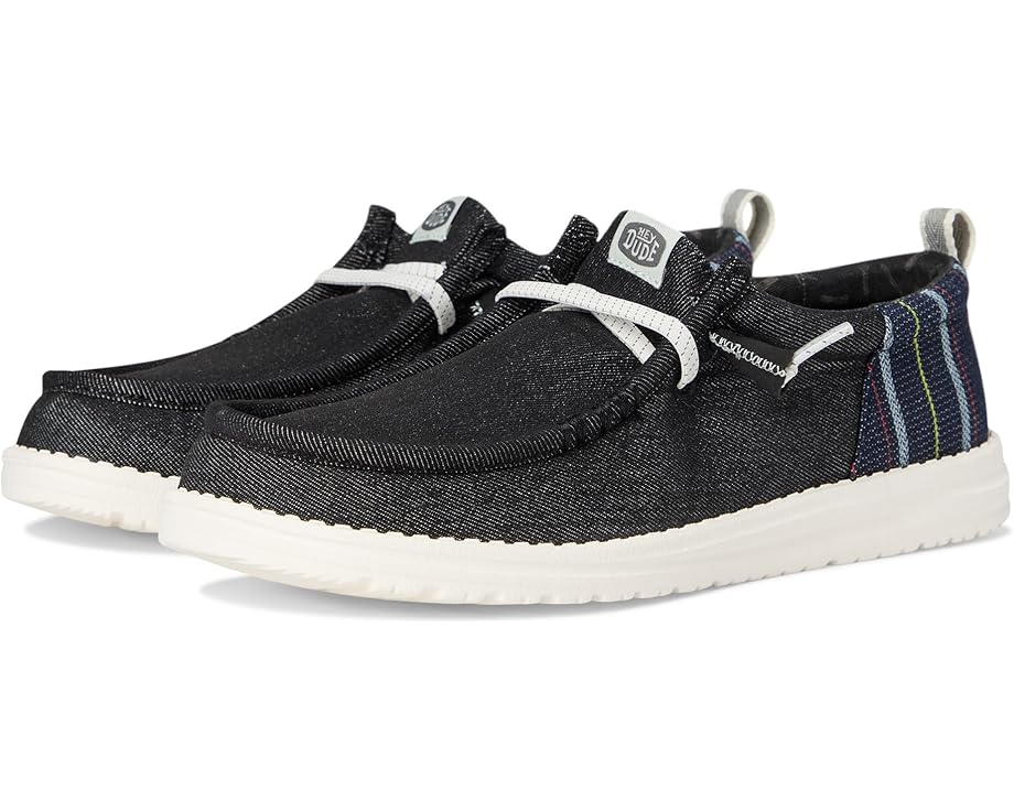 

Кроссовки Hey Dude Wally Funk Striped Denim, цвет Granite Grey/Multi