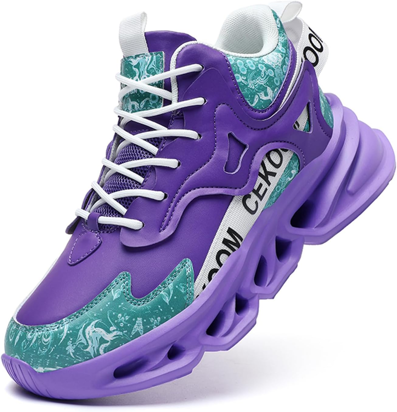 

Мужские модные кроссовки GSIGUL для бега, легкие спортивные кроссовки для мужчин, обувь для тренировок в зале, тенниса, прогулок и повседневного ношения, фиолетовый