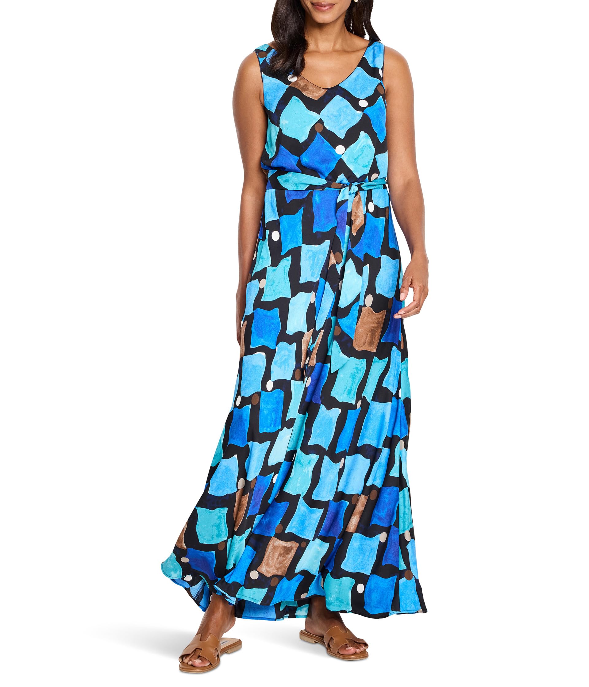 

Платье NIC+ZOE Sea Glass Bianca Dress, черный мульти