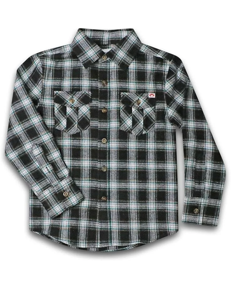 Рубашка Appaman Kids Flannel Shirt (Toddler/Little Kid/Big Kid), Black Umber Check