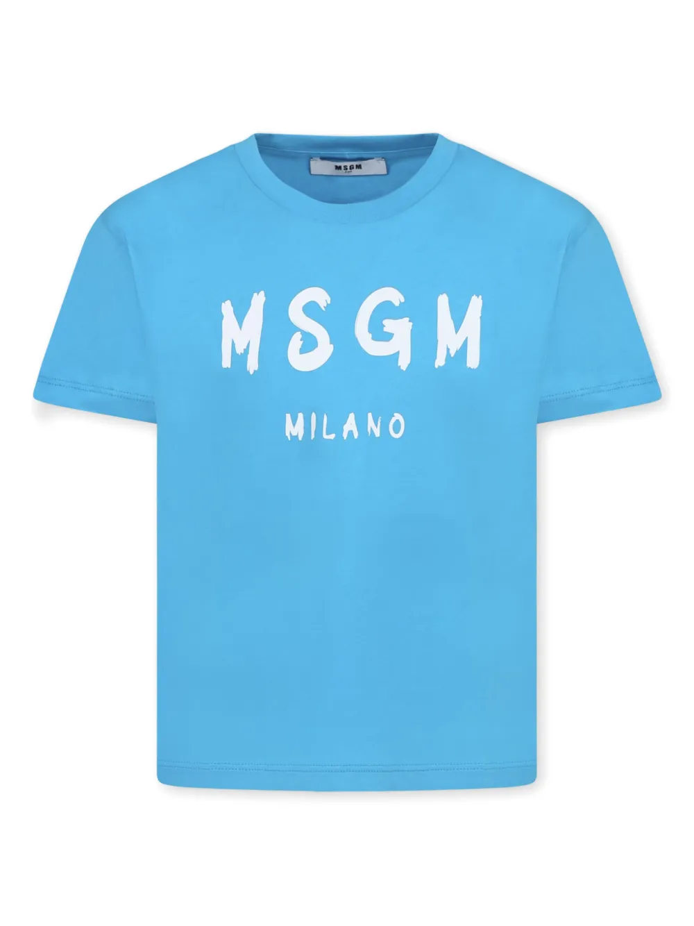 

Футболка с логотипом MSGM Kids, синий