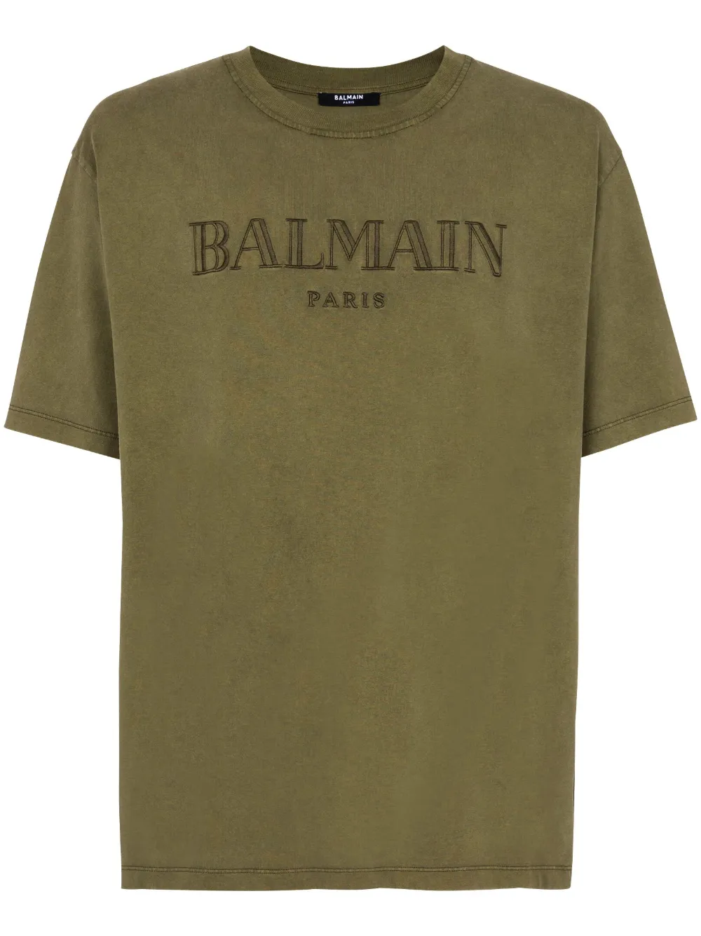 

Футболка с вышитым логотипом BALMAIN, зеленый