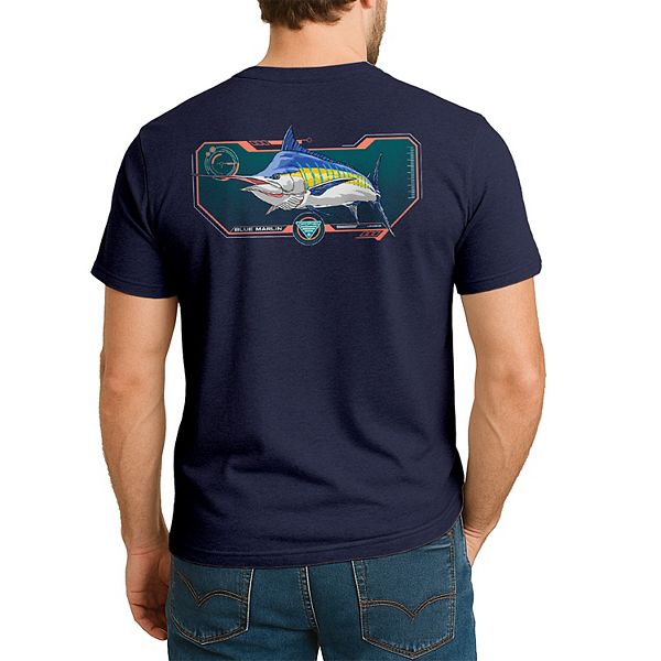 

Мужская футболка Dulcify PFG с принтом Columbia, Navy