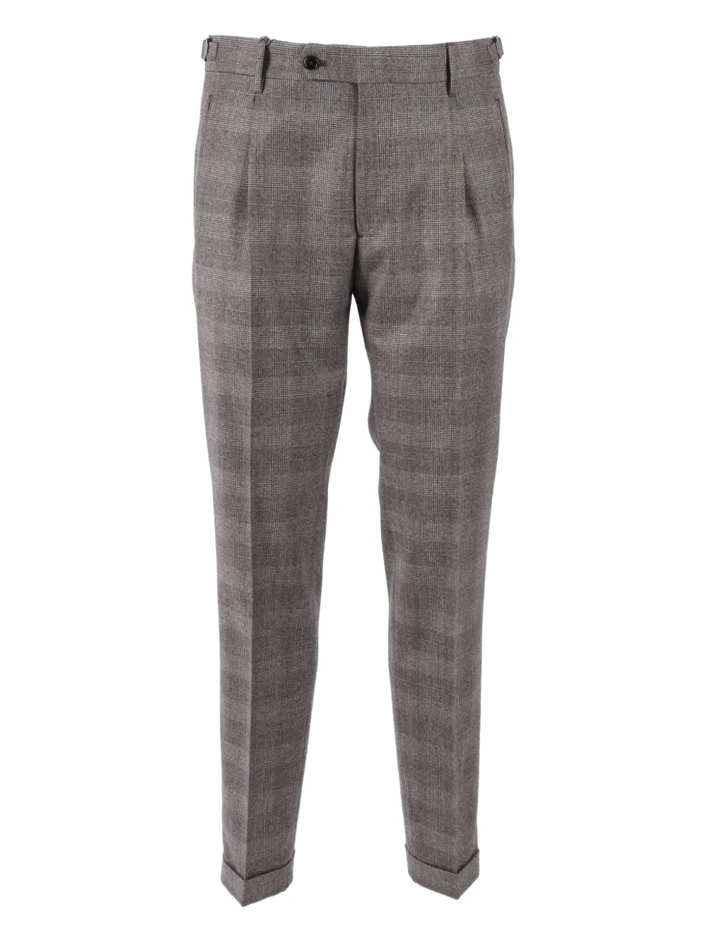 

Плиссированные клетчатые брюки Berwich, коричневый