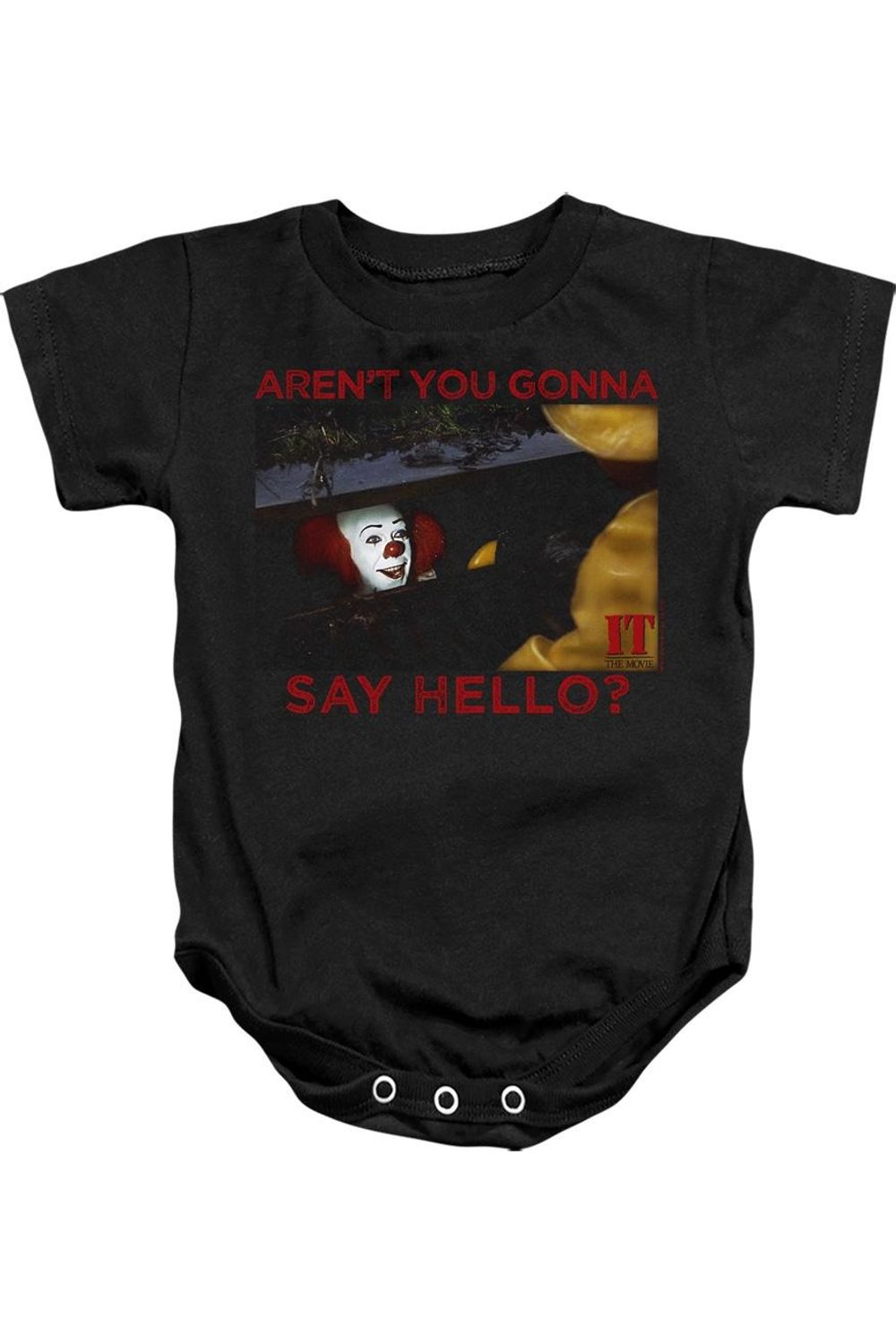 

Детский комбинезон Hello 1990 года на кнопках Gildan, черный