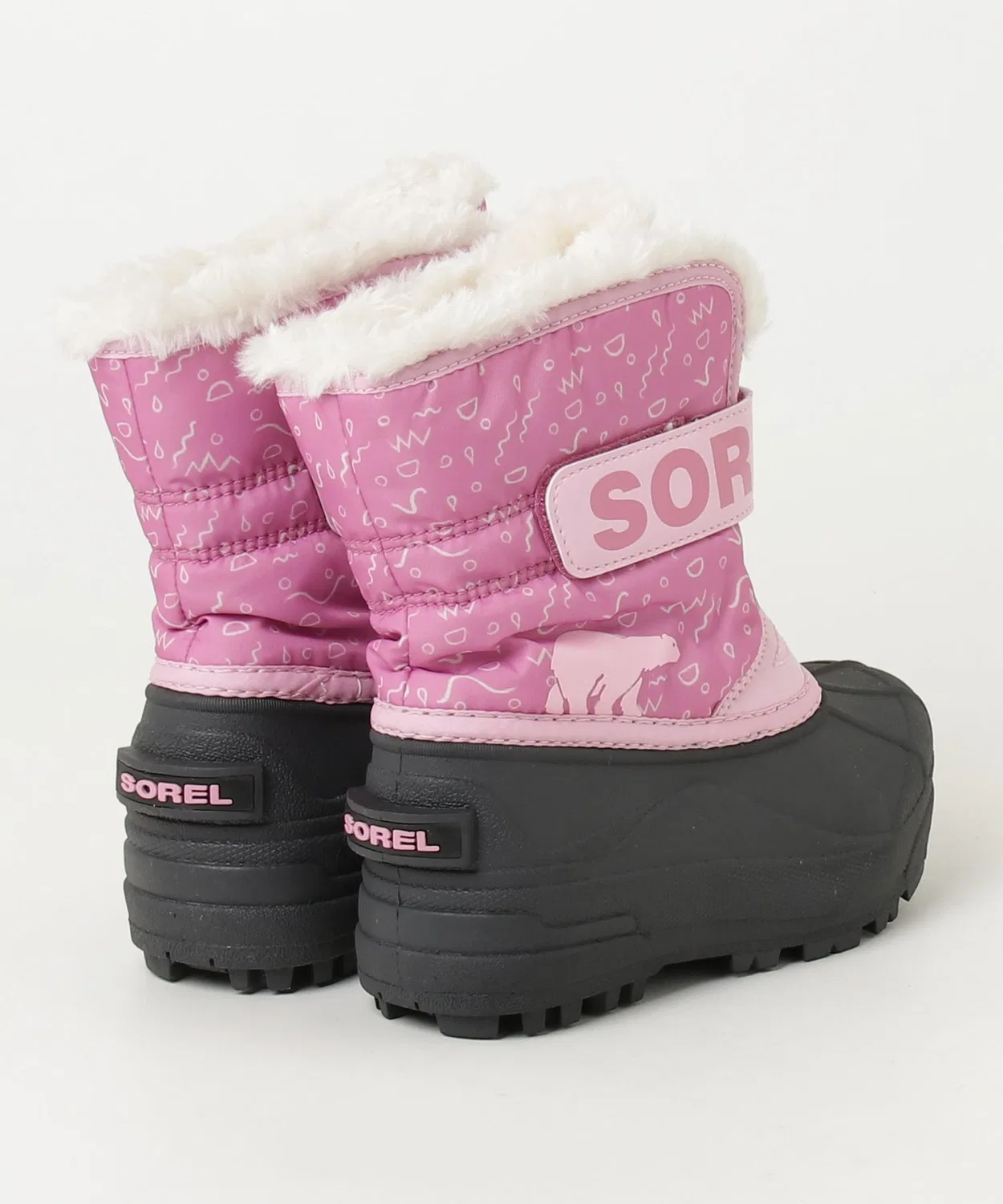 Детские ботинки Sorel Snow Commander розовые — фото 2