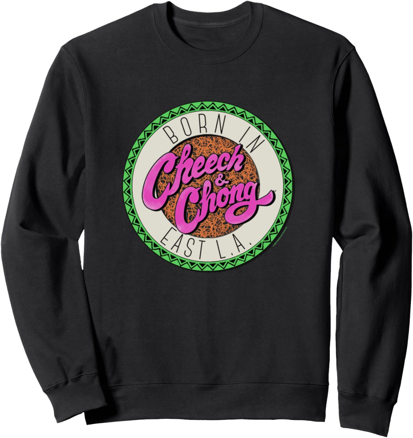 

Толстовка с логотипом рок-группы Cheech & Chong Born In East LA, черный