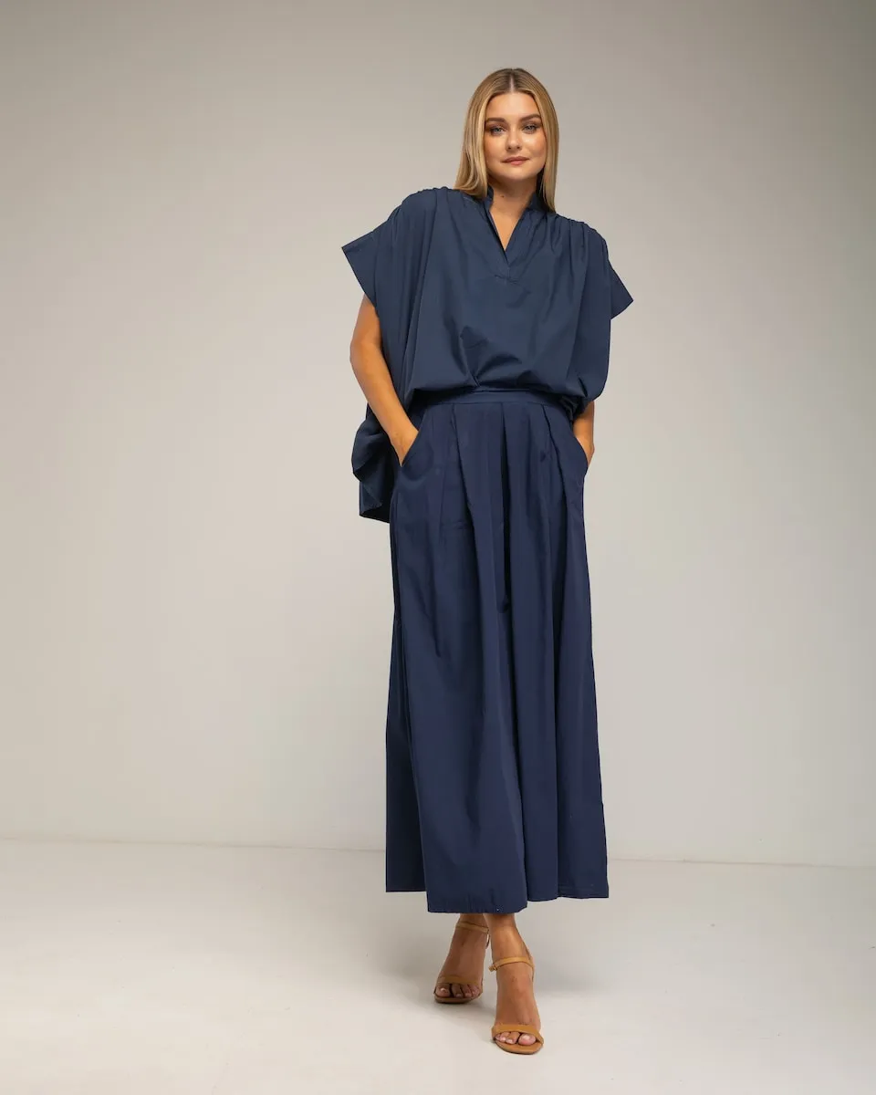 

Женские брюки-палаццо с карманами Tantra, темно-синий