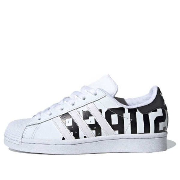 

Кроссовки суперзвезда j Adidas, белый