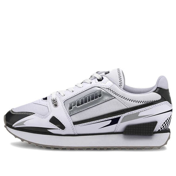 Кроссовки mile rider 'sunny getaway - white black' Puma, черный