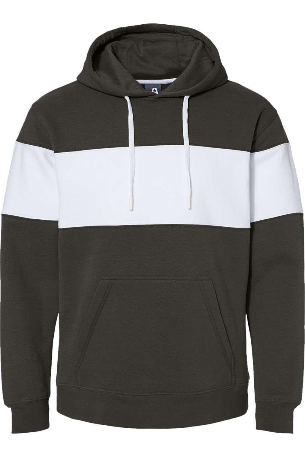 

Толстовка с капюшоном из флиса с цветными блоками J. America Varsity, черный