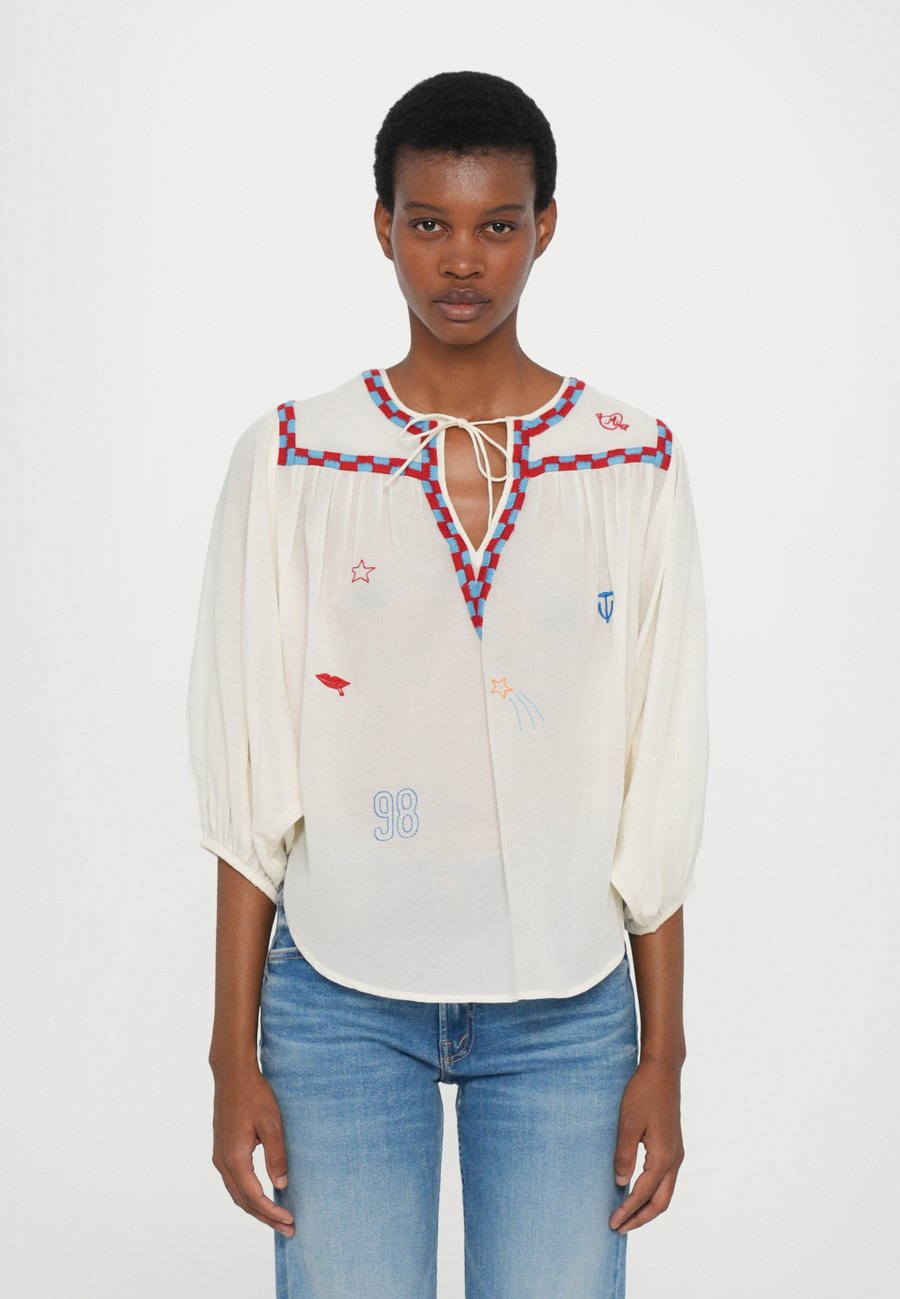 

Блуза Mother THE BREEZE YOKE, Whitre/White