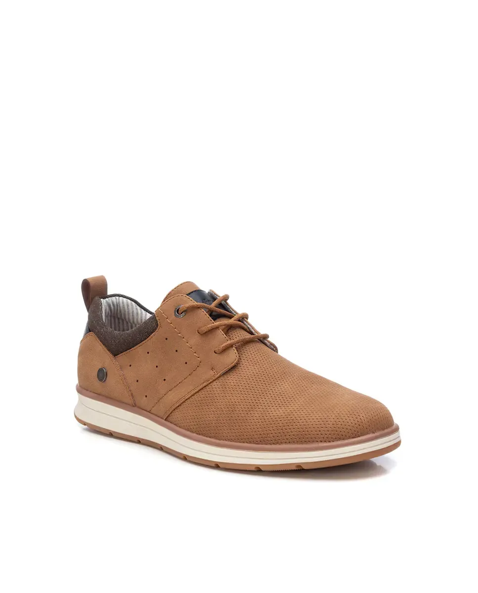 Мужские туфли с шнуровкой и резиновой подошвой Refresh, Camel — фото 3