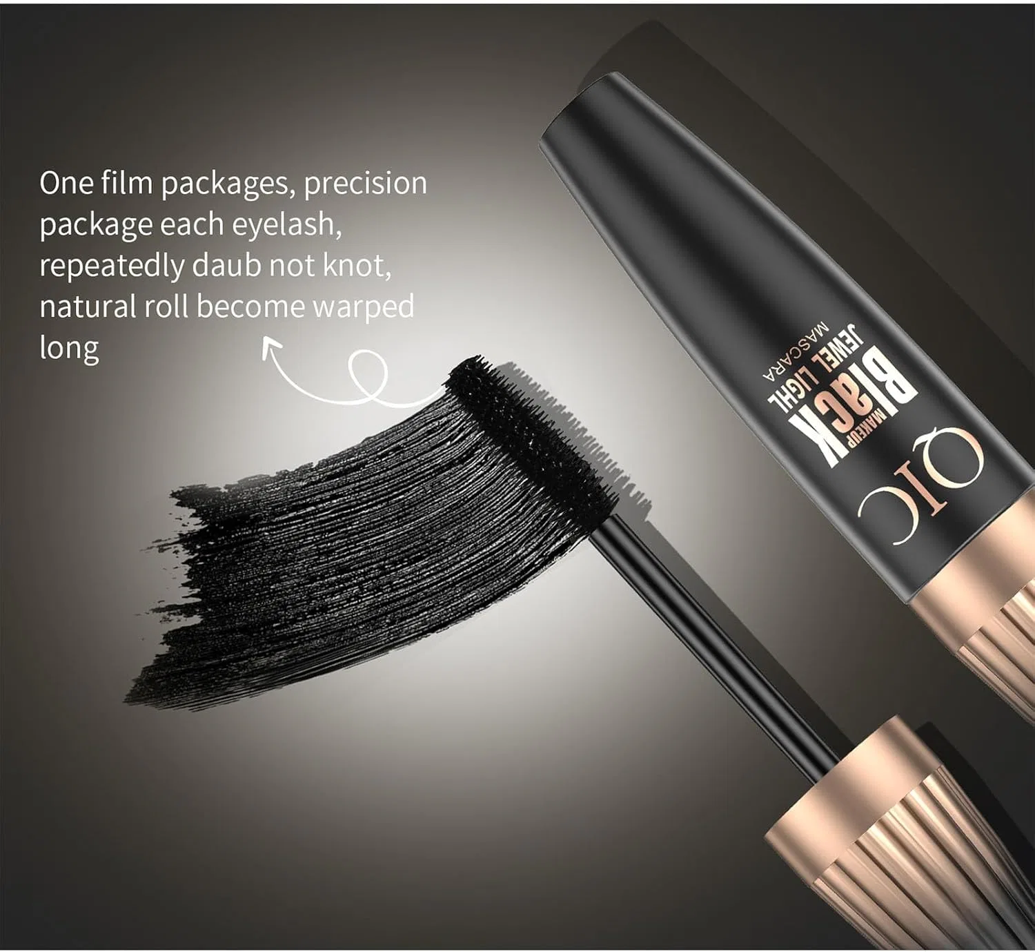 Тушь для ресниц 4D Silk Fiber Lash Uowlta объем 1 г черная — фото 4