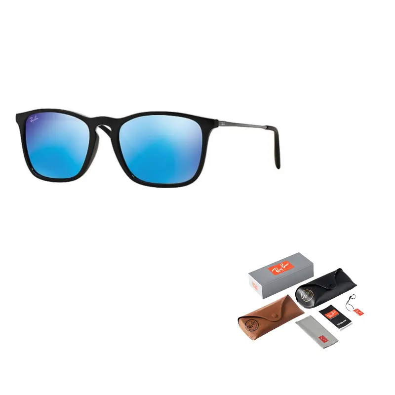

RayBan Пластиковая оправа квадратные солнцезащитные очки унисекс, Black