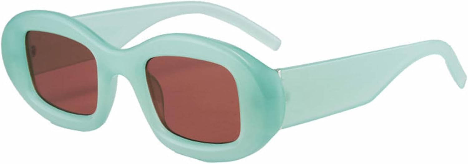 

Солнцезащитные очки Helena овальной формы для женщин, конфетные оттенки, защита от ультрафиолета UV400, ретро-стиль, модные мужские солнцезащитные очки, стильные, забавные, в стиле 90-х, квадратные солнцезащитные очки, C6