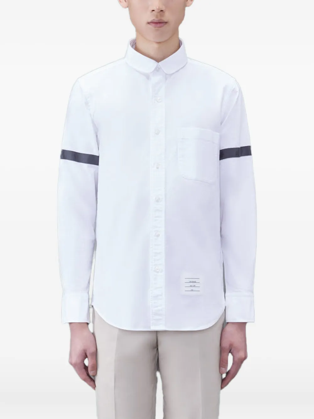 

Рубашка с логотипом THOM BROWNE, белый
