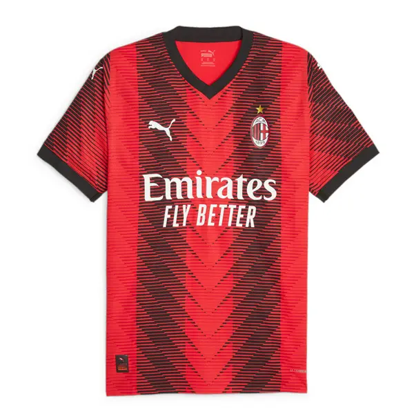 

Спортивная футболка ac milan 23/24 authentic jersey 'home' Puma, красный