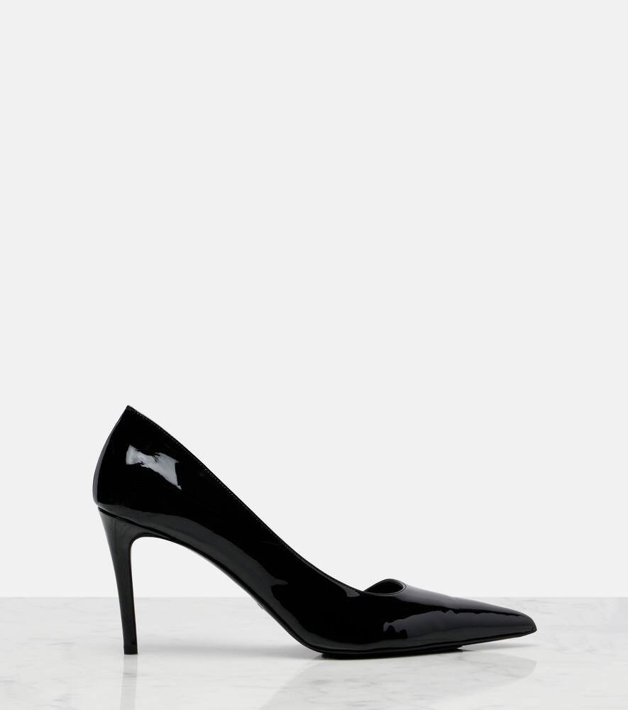 Туфли-лодочки Jett D'Orsay 85 из лаковой кожи Khaite, Black — фото 4