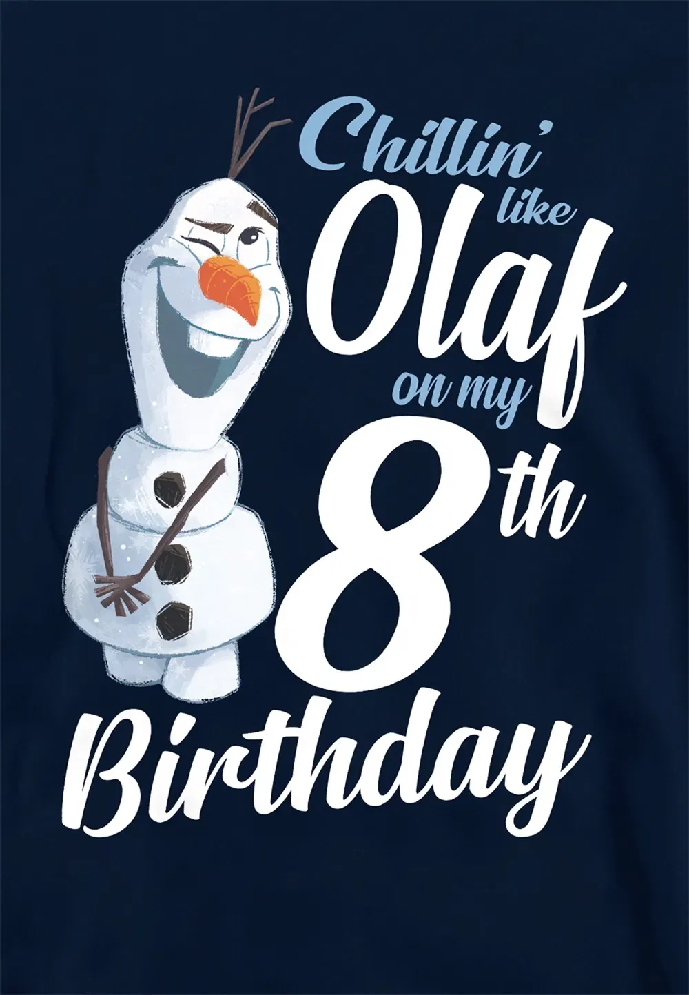 Детская худи Disney Frozen Chillin Like Olaf, темно-синий, темно-синий — фото 2