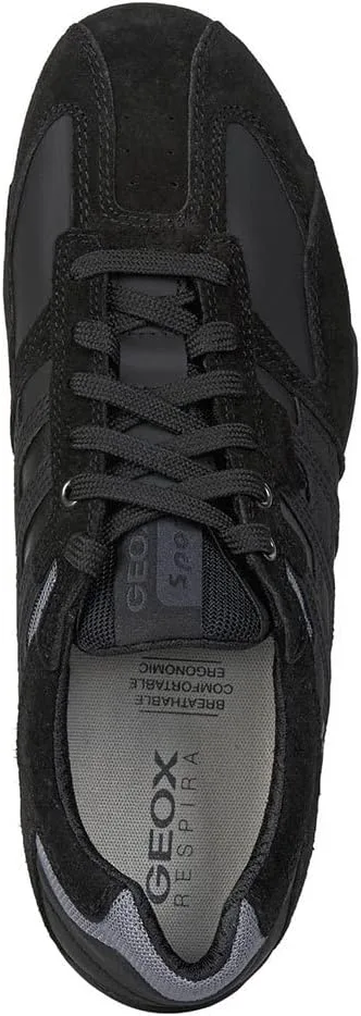 Мужские модные кроссовки Geox Uomo Snake, черный — фото 2