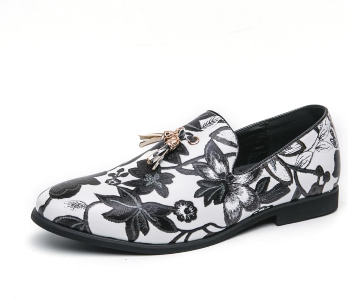 

Мужские лоферы на шнуровке - повседневные и деловые туфли для ходьбы с расслабленной посадкой и легким дизайном для комфорта на весь день Khwfjas, белый/черный