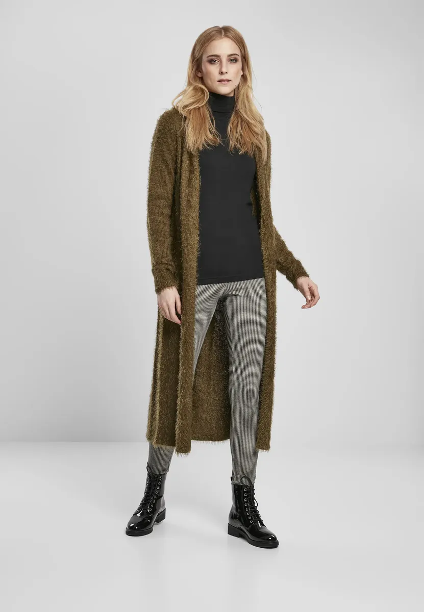 

Кардиган URBAN CLASSICS " Urban Classics Ladies Hooded Feather Cardigan", цвет Summerolive