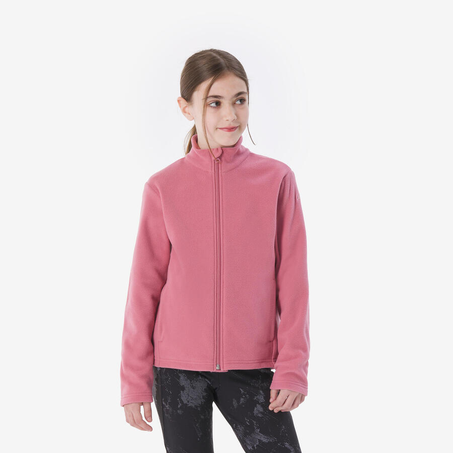 

QUECHUA Детская флисовая куртка, размер B 122-170 - NH100, молния, розовая