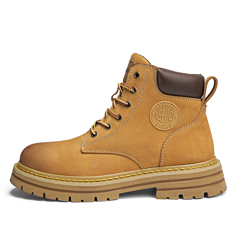 

Dunnu Мужские ботинки Martin черные с желтой подкладкой, цвет Yellow Padded