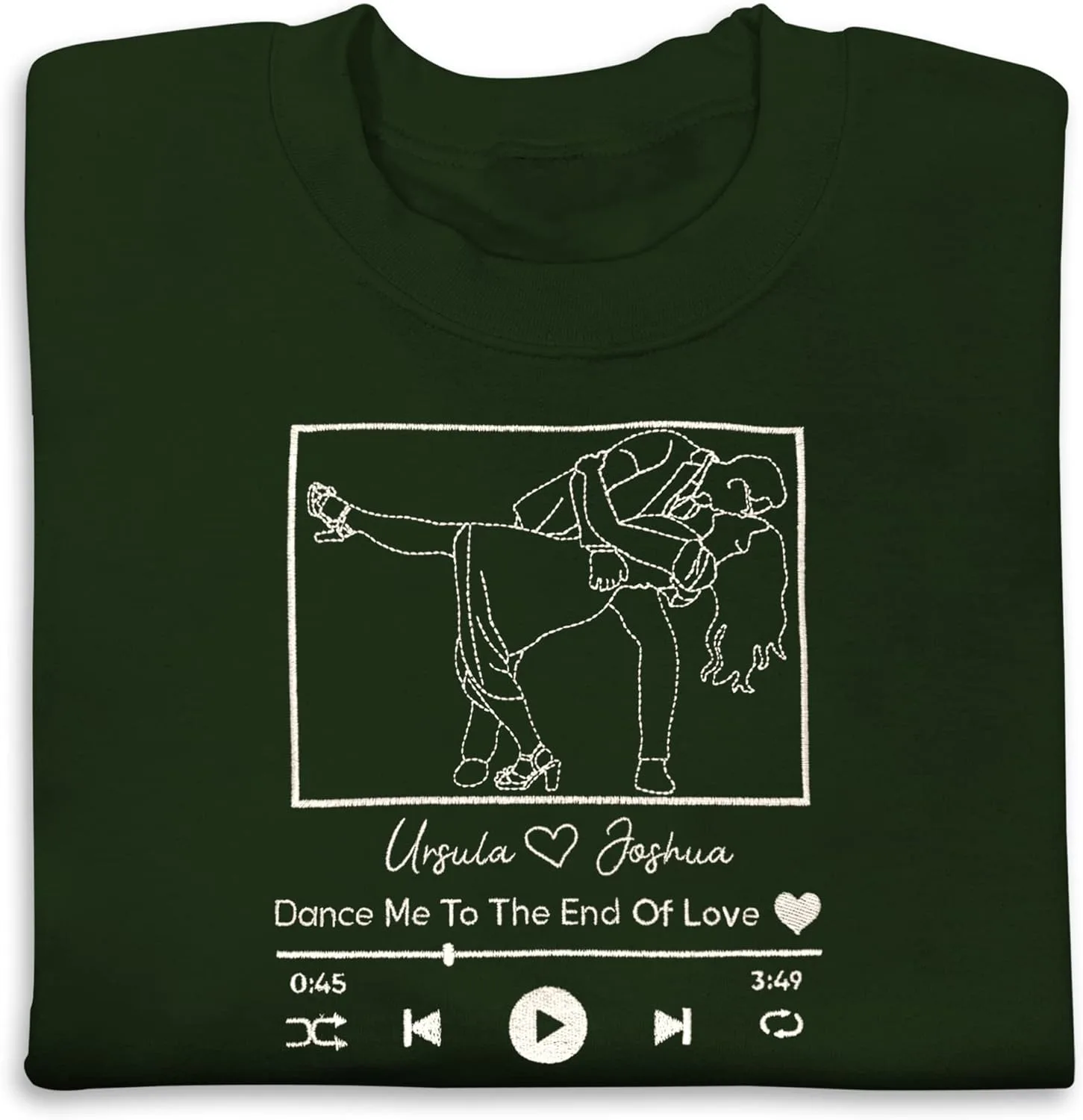 

Свитшот с вышивкой Custom Outline Stitch CAOMP