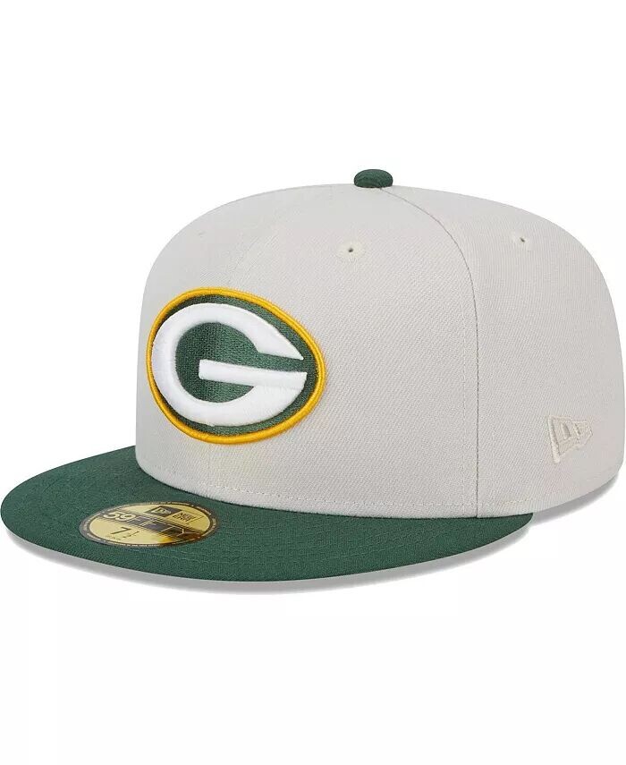 

Мужская шляпа цвета хаки, зеленого цвета с нашивкой чемпионов Super Bowl Green Bay Packers 59FIFTY New Era, бежевый