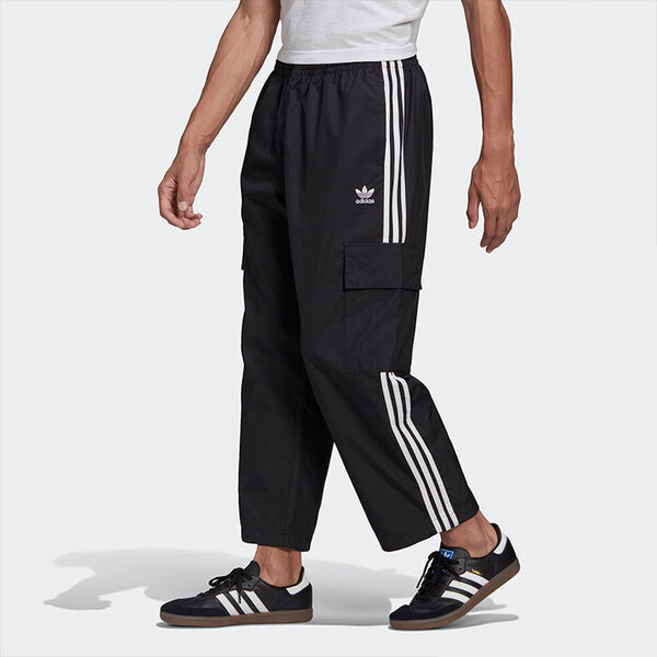 Спортивные штаны adidas originals 3-Stripes Cargo Woven Breathable Running Sports Pants Black, черный — фото 4