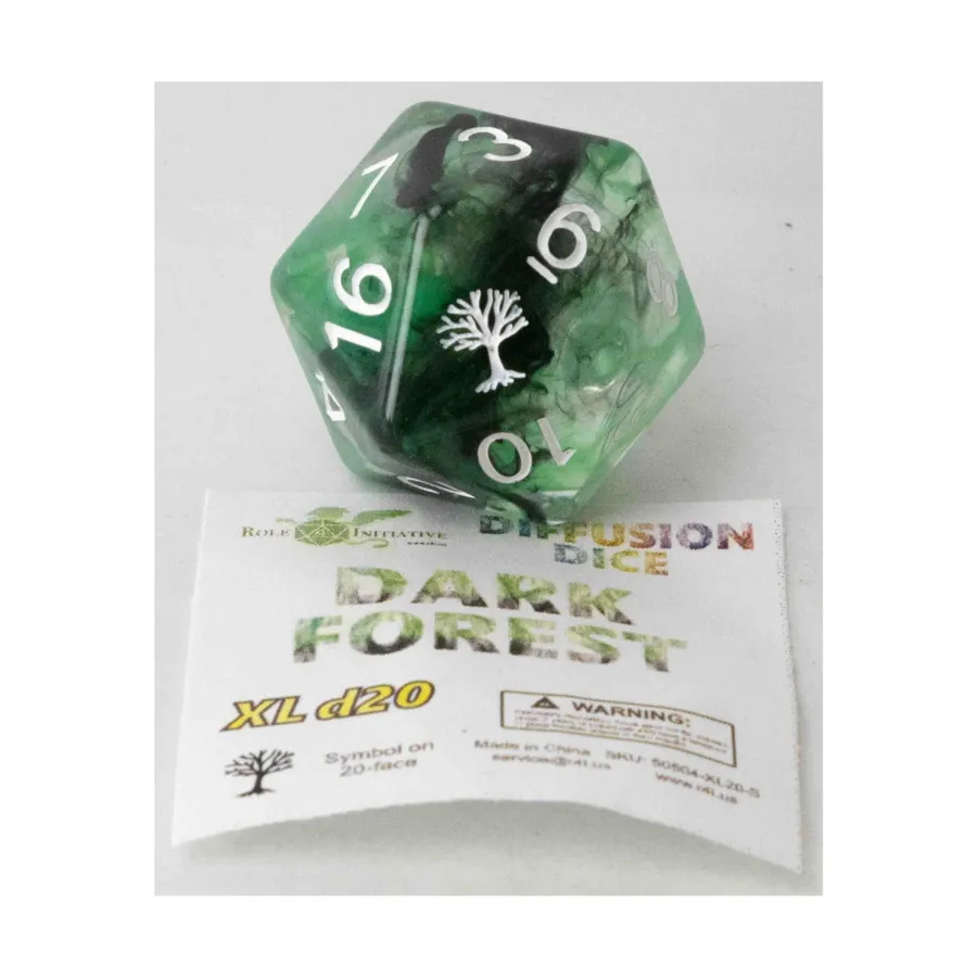 

XL d20 — Темный лес с символом, Game Dice - XL d20's