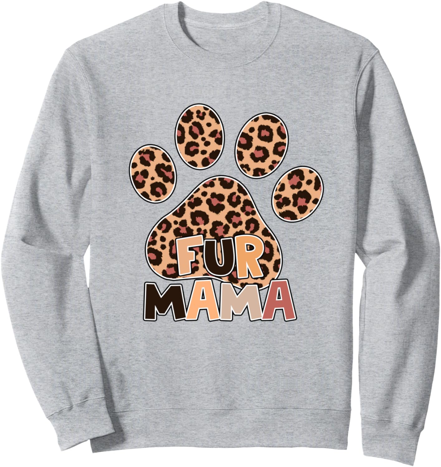 

Толстовка с принтом лапы мамы-собаки ко Дню матери для владельца питомца Dog Mom Mother'S Day Pet Lover Mama Puppy Owner, серый