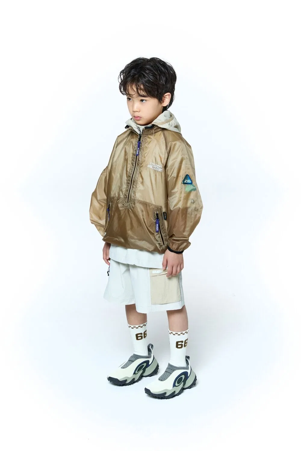 Детские шорты Zeta Active Uniform песочного цвета от Children Of Planet — фото 4