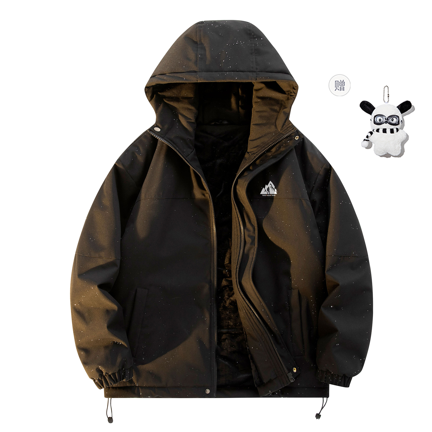

THREEAGAINTHR33 Пуховик унисекс, Extreme Night Black 01 (with Free Doll)