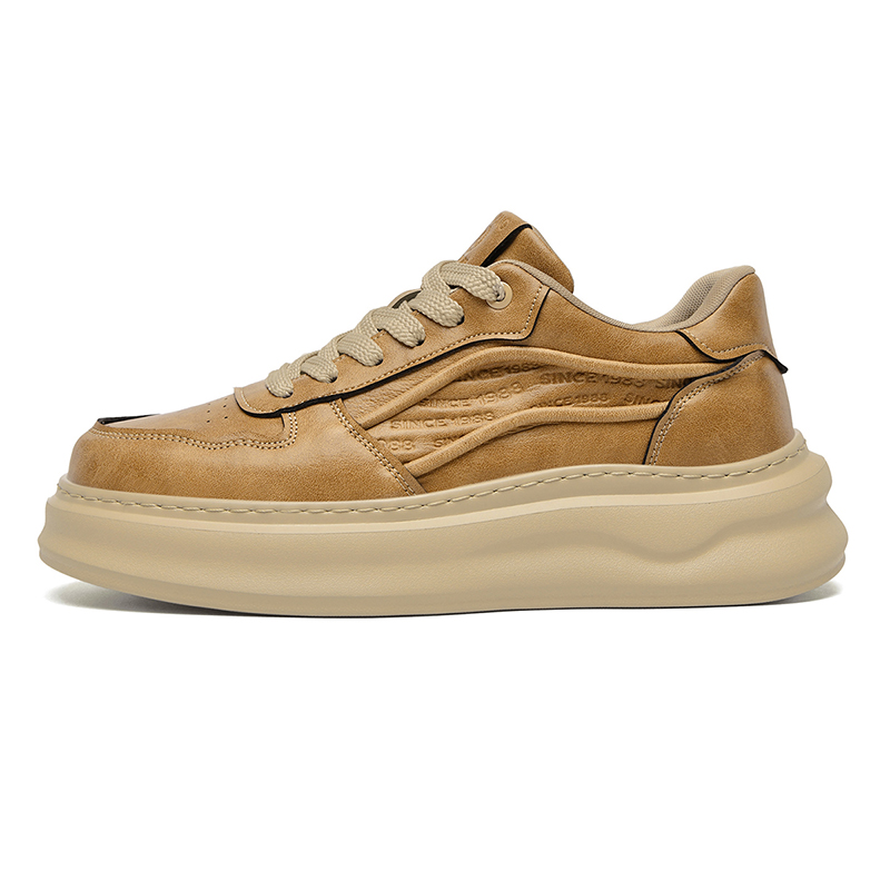 

Низкие кроссовки для скейтбординга Air Force One Series для мужчин AOKANG, Wheat Yellow[Standard Sports Shoe Size]