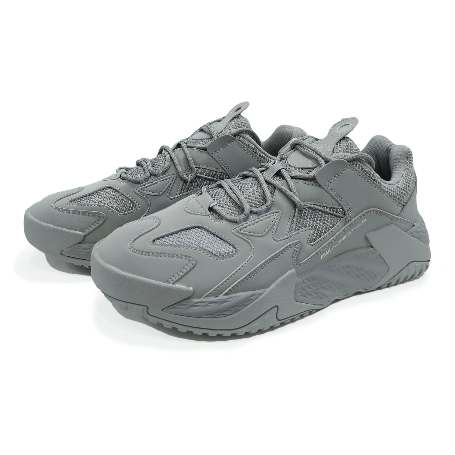 

Кроссовки PEAK Magic Bullets Lifestyle Shoes Men Low-top Silver Gray, серый