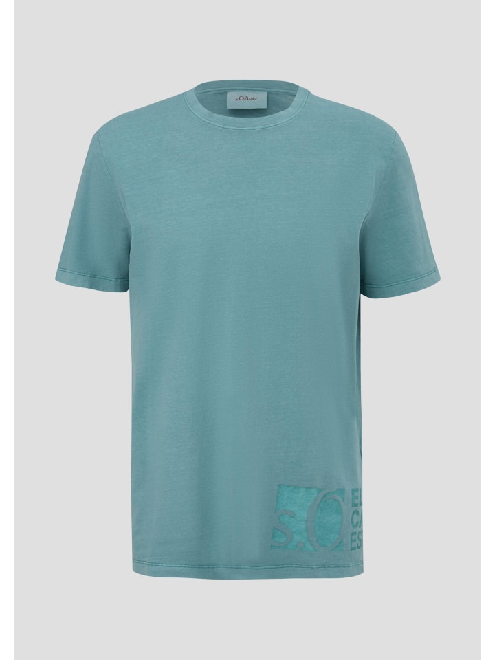 

s.Oliver Футболка в 6565_petrol, Хаки, s.Oliver Футболка в 6565_petrol