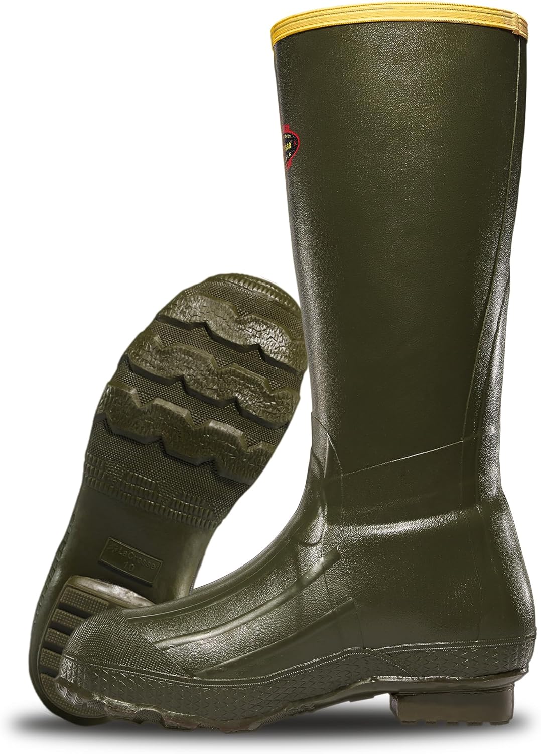 

Мужские охотничьи и ботинки LaCrosse Burly Rubber - водонепроницаемые резиновые, с пенным утеплителем, верхним ремешком, стелькой из ЭВА и противоскользящей подошвой, 11 Od Green