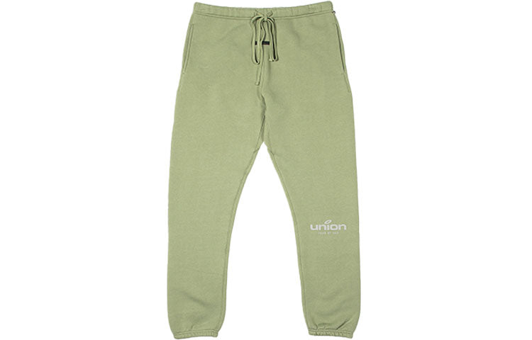 Спортивные брюки Fear of God Essentials x Union LA FW21 Vintage Sweatpant Army FOG-FW21-089, зеленый — фото 2